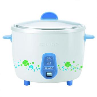 Sharp หม้อหุงข้าว SHARP KSH-211FL 1.0ลิตร (สีฟ้า)