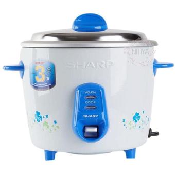 SHARP หม้อข้าว0.6ลิตร สีฟ้า รุ่น KSH-206.FL