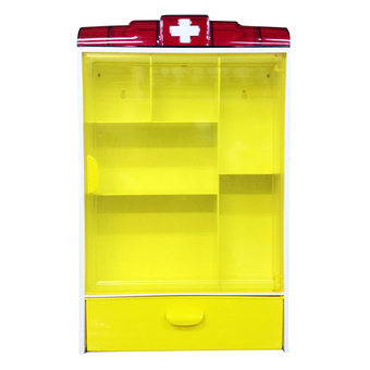 MPKWARE ตู้ยาพลาสติกขนาดเล็ก - สีเหลือง