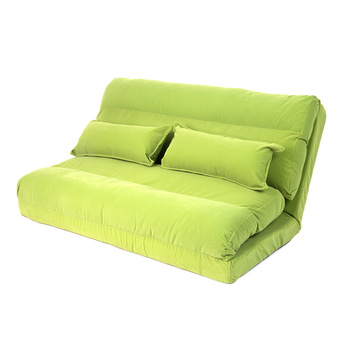 Easy โซฟาเอนกประสงค์ ปรับเอน ปรับเป็นที่นอนได้ พร้อมหมอน 2 ใบ ขนาด120 x 210 x 18 ซม. (สีเขียว)