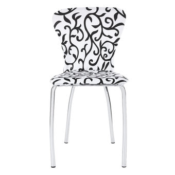 Dining Chair Cover Spandex Stretch Washable for Hotel Restaurant Banquet Folding Decoration (White And Black)