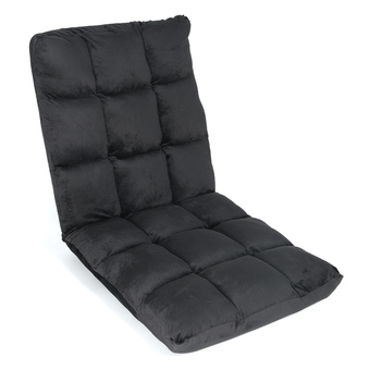 Easy เก้าอี้ญี่ปุ่น ปรับได้ 3 ระดับ ขนาด 100 x 43 x 13 ซม. ผ้าไมโครไฟเบอร์ – สีดำ