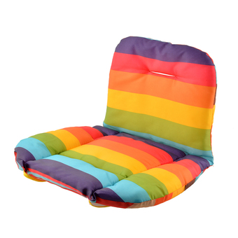 Soft Baby Stroller Cushion Rainbow Striped Seat Pads (Intl)
