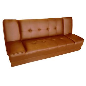 PT โซฟาปรับนอน 3 ที่นั่ง หุ้มหนัง PVC รุ่น SF-4 (สีน้ำตาล502)