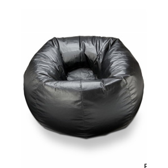 New Brand Bean Bag ทรงกลม ขนาด 50x50x40 cm - สีดำ