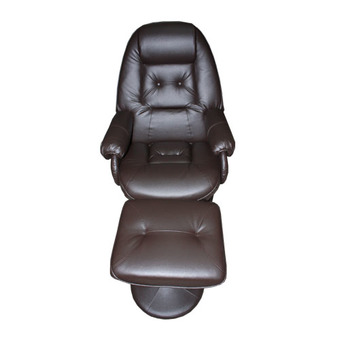 ENZIO เก้าอี้พักผ่อน+สตูล (สีน้ำตาล) รุ่น Doctor Recliner