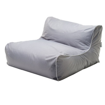 New Brand Bean Bag ทรงโซฟาเดี่ยวหนังเทียม 70x50x40cm - สีเทา