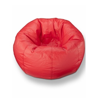 New Brand Bean Bag ทรงกลม ขนาด 50x50x40 cm - สีแดง