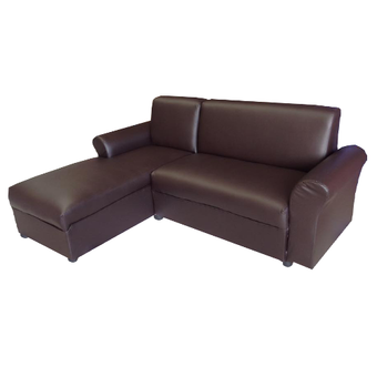 ADHOME โซฟา L-Shape หุ้มหนัง PD เบดขวา ขนาด 190x150 ซม. รุ่น Buno-R (สีน้ำตาลPD870)