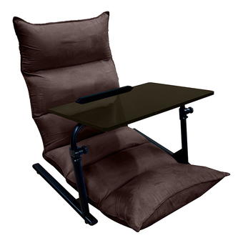 Mylazydesk เก้าอี้ญี่ปุ่น + โต๊ะหนังสือ โต๊ะญี่ปุ่น ของขวัญผู้ชาย แพคคู่ J01(ลายไม้เข้ม) + H02(น้ำตาล)