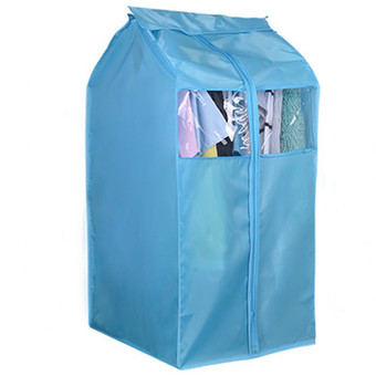 Oxford Hanging Cloth Storage Bag Garment Suit Coat Wardrobe Dust Protector Cover Blue