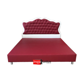 DAXTON เตียงดีไซ์สวยเก๋ สไตล์ยุโรป หัวเตียงดึงกระดุม งานละเอียดและปราณีต รุ่น LOUIS ROSEMARY KING SIZE (ขนาด 3.5 ฟุต)Single Size bed