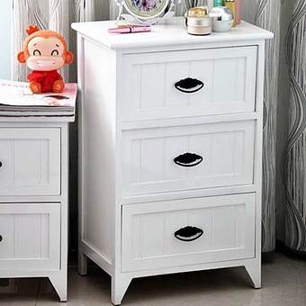Shabby chic ตู้ลิ้นชัก ตู้เก็บของ ตู้อเนกประสงค์ 3 ชั้น สไตล์ ตู้วินเทจ รุ่น G149-3W ขนาด 45x30x70 cm.