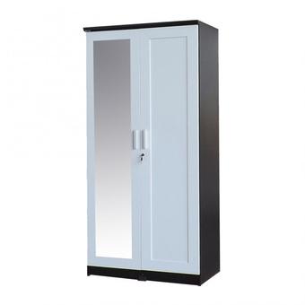 Asia ตู้เสื้อผ้าขนาด 90 cm. รุ่น WR301-G1 สีโอ็ค/ขาว