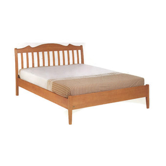 RF Furniture เตียงไม้ยางพารา ขนาด 5 ฟุต รุ่น NPBM502 Z- 11 (สีสัก)