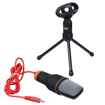 niceEshop Professional Condenser Podcast Studio Sound Recording Microphone for PC Laptop (Black)