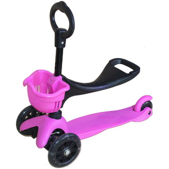 Uni Toys Scooter รถสกู๊ตเตอร์ 3-IN-1 - สีชมพู