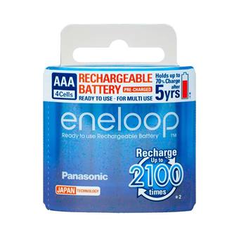 Eneloop Rechargeable Battery AAA รุ่น BK-4MCCE/4NT 4 ก้อน/แพ็ค (White)