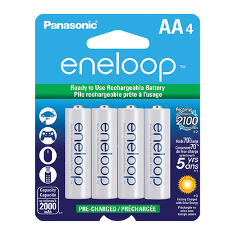Panasonic eneloop AA 2000mah Rechargeable Battery ถ่านชาร์จ 4 ก้อน