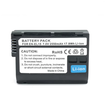 แบตเตอรี่ EN-EL15 2550mAh for Nikon Recharge battery pack