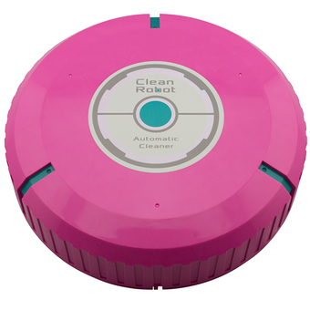GetZhop เครื่องเช็ดฝุ่นอัตโนมัติ Auto Clean Robot พร้อม แผ่นทำความสะอาด 20 แผ่น ( Pink )