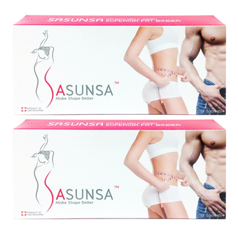 Sasunsa ซาซันซ่า ผลิตภัณฑ์ลดน้ำหนัก สำหรับ 28 วัน (14 ซอง x 2 กล่อง)