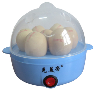 Tmall Electric Egg Boiler Hot Multi-function Electric Boiler Stainless steel Steamer Cooking Tools Kitchen รุ่น Egg Cooker เครื่องต้มไข่ไฟฟ้า อเนกประสงค์ (Blue)
