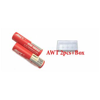 AWT ถ่านชาร์จ AWT IMR18650 3000mAh (Red) 40A 2 ก้อน+กล่องใส่ถ่าน