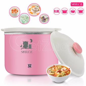 98Getzhop หม้อไฟฟ้า หม้อตุ๋น SORGE รุ่น DDG-8A - (Pink)
