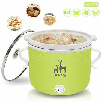 Getzhop หม้อตุ๋นไฟฟ้า หม้อไฟฟ้า SORGE รุ่น DDG-8B (Green)