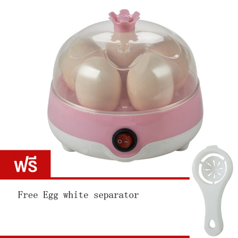Tmall เครื่องต้มไข่ไฟฟ้า ไข่ลวก ไข่ตุ๋น เอนกประสงค์ (Pink) Free Egg white separator