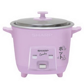 Sharp หม้อหุงข้าว ขนาด 0.3 ลิตร รุ่น KSH-Q03-VL (สีม่วง)
