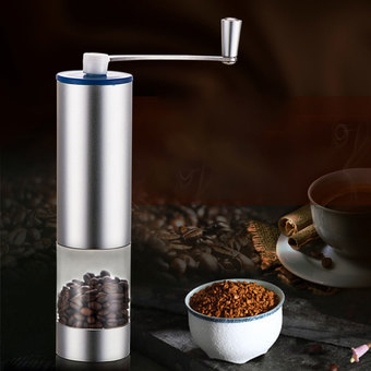 Manual Portable Aluminum Coffee Grinder Size L