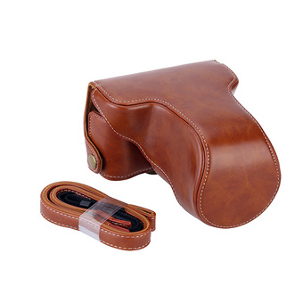 Classic PU Leather Camera Case Bag Protective Pouch with Shoulder Strap for Fuji Fujifilm X-A1 X-A2 X-A3 X-M1