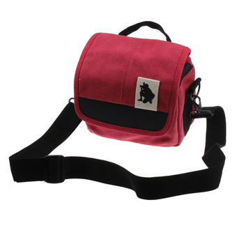 SLR Digital Camera Case Shoulder Bag Backpack for Canon For Sony (Red)