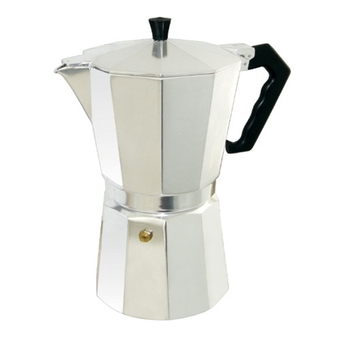 moka pot กาต้มกาแฟสดเครื่องชงกาแฟสดขนาดพกพา 9 cup Moka pot (Silver)