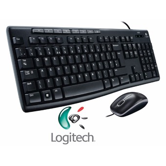 Logitech Media Combo MK-200 Thai caps keyboard + mouse มีสาย