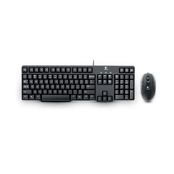 Logitech Classic Keyboard & Mouse รุ่น MK100 (Black)