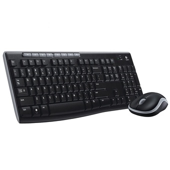 Logitech Wireless Keyboard with Mouse Combo - Black (MK270)