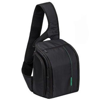 Elit กระเป๋ากล้อง เป้สะพายหลัง แบบสายเดี่ยว กันน้ำ Sling Camera Bag Backpack Waterproof (Black-Green)