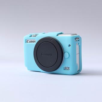 ซิลิโคน Canon M10 สีฟ้า