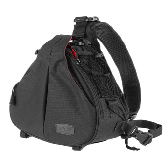 Caden K1 Waterproof Fashion Casual Triangle Camera Shoulder Bag for Canon Nikon Pentax DSLR (Black)