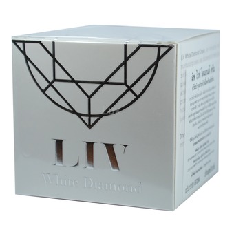 Liv White Diamond Cream ลิฟ ไวท์ ไดมอนด์ ครีม ครีมดีที่วิกกี้แนะนำ บำรุงผิวหน้าเนื้อครีมเข้มข้น 30 ml. (1 กล่อง)
