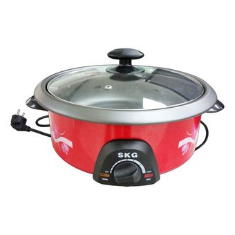 SKG หม้อสุกี้อเนกประสงค์ 3.5 ลิตร 1300 W รุ่น SK-188 (สีแดง)
