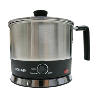 Sonar หม้อต้มอเนกประสงค์ไร้สาย ขนาด 1.2 ลิตร รุ่น SR-C501 (สีเงิน)
