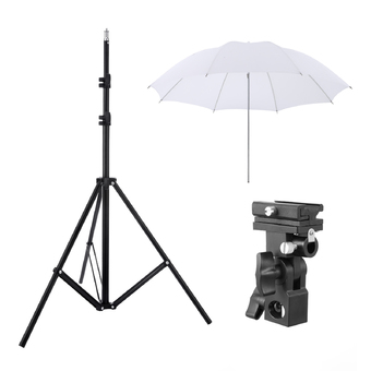 Meking W803 Light Stand+Flash Bracket Mount+Umbrella/Flash Speedlite Accessories Kit