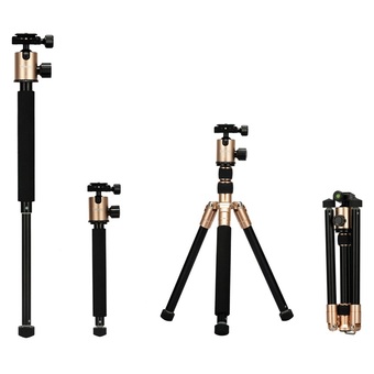 Selens 62inch T-170 Tripod &amp; Monopod with Ball Head for DSLR Camera (Gold)
