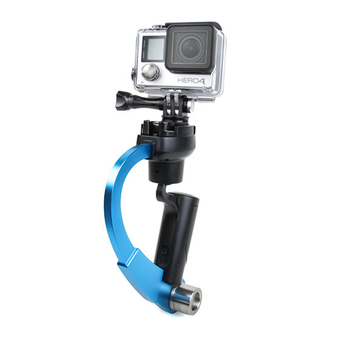 Handheld Video Stabilizer Curve Steadycam Blue for Gopro Hero 4 3 Sjcam SJ4000 Xiaomi Yi Action Camera