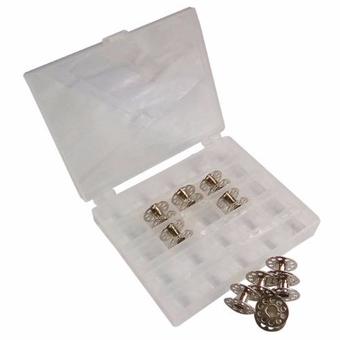 FD Premium กระสวย จักรเย็บผ้า (20 ชิ้น)+กล่องพลาสติก Single Robbin Sewing Machine Spools Kit with Case Box รุ่น HLM005 (สี)