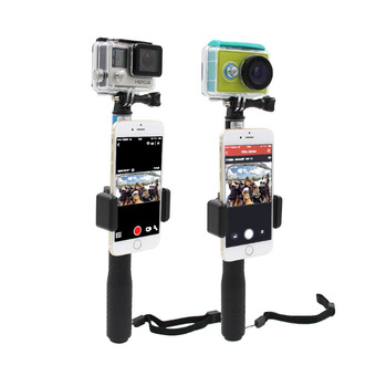 ตัวยึดมือถือ Monopod Phone Lock Clip Mount Gopro Hero 4 3 3+ GoPro Sjcam Sj4000 sj5000 Xiao Yi Action Camera
